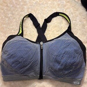 Victoria's Secret Black and Blue Sports Bra